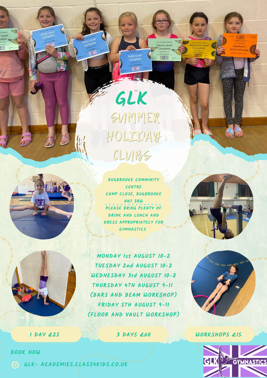 Summer Holiday Club Gymnastics UPDATED 1